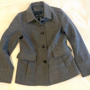Gray Wool PeaCoat, Medium